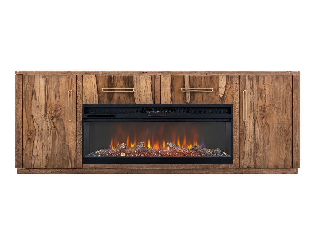 Balam - Electric Fireplace - Light Brown