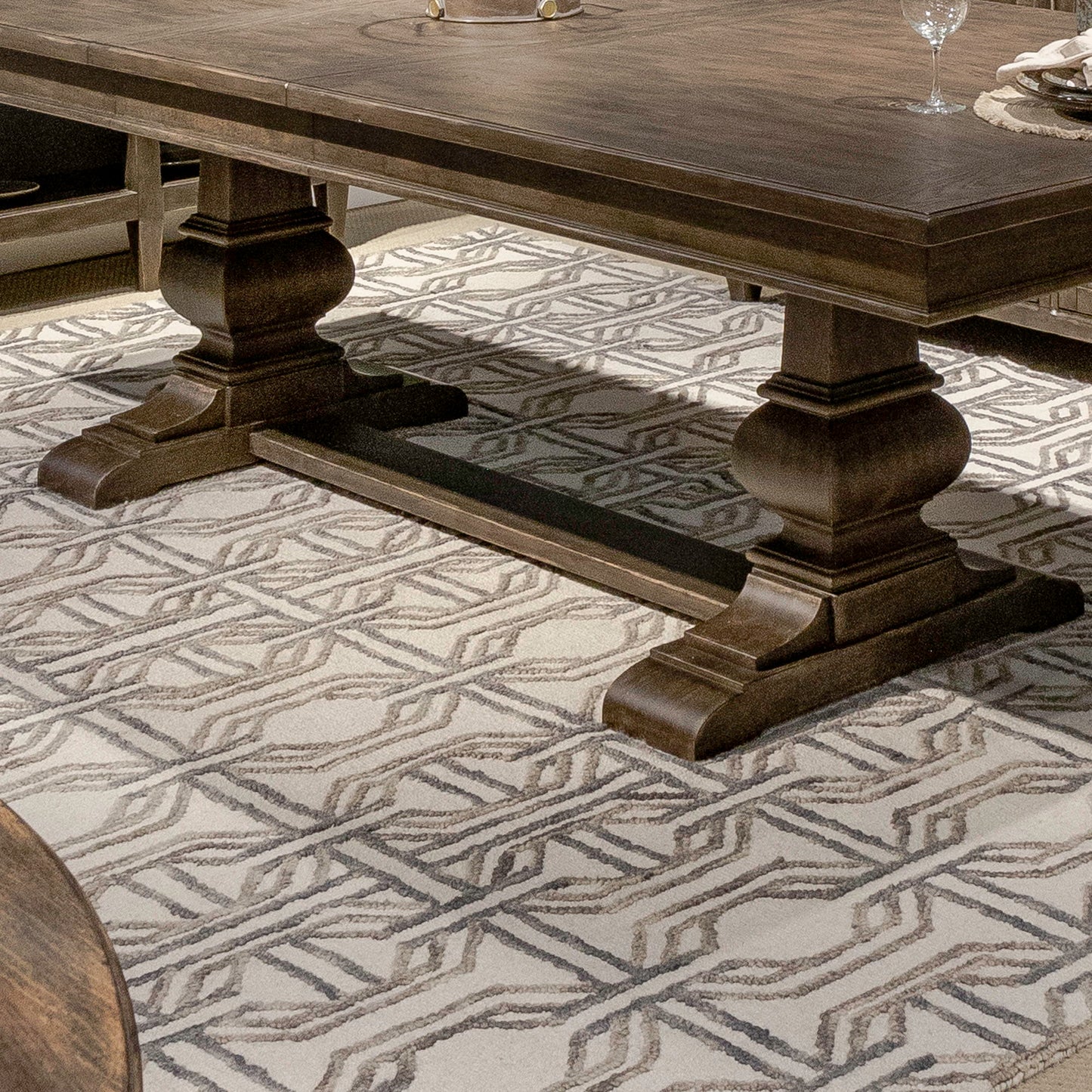 Paradise Valley - Trestle Table Base - Dark Brown