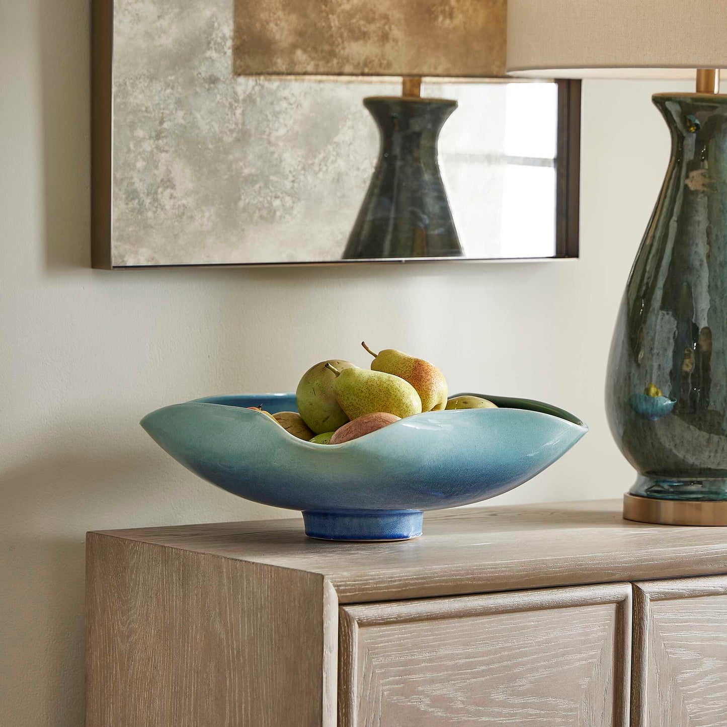 Blue Lagoon - Outdoor Bowl - Blue / Green