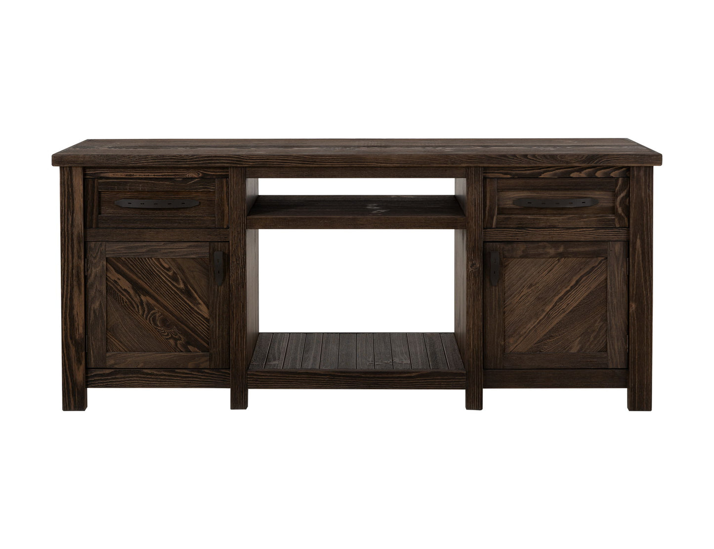 Dutton - Electric Fireplace - Rookwood Brown