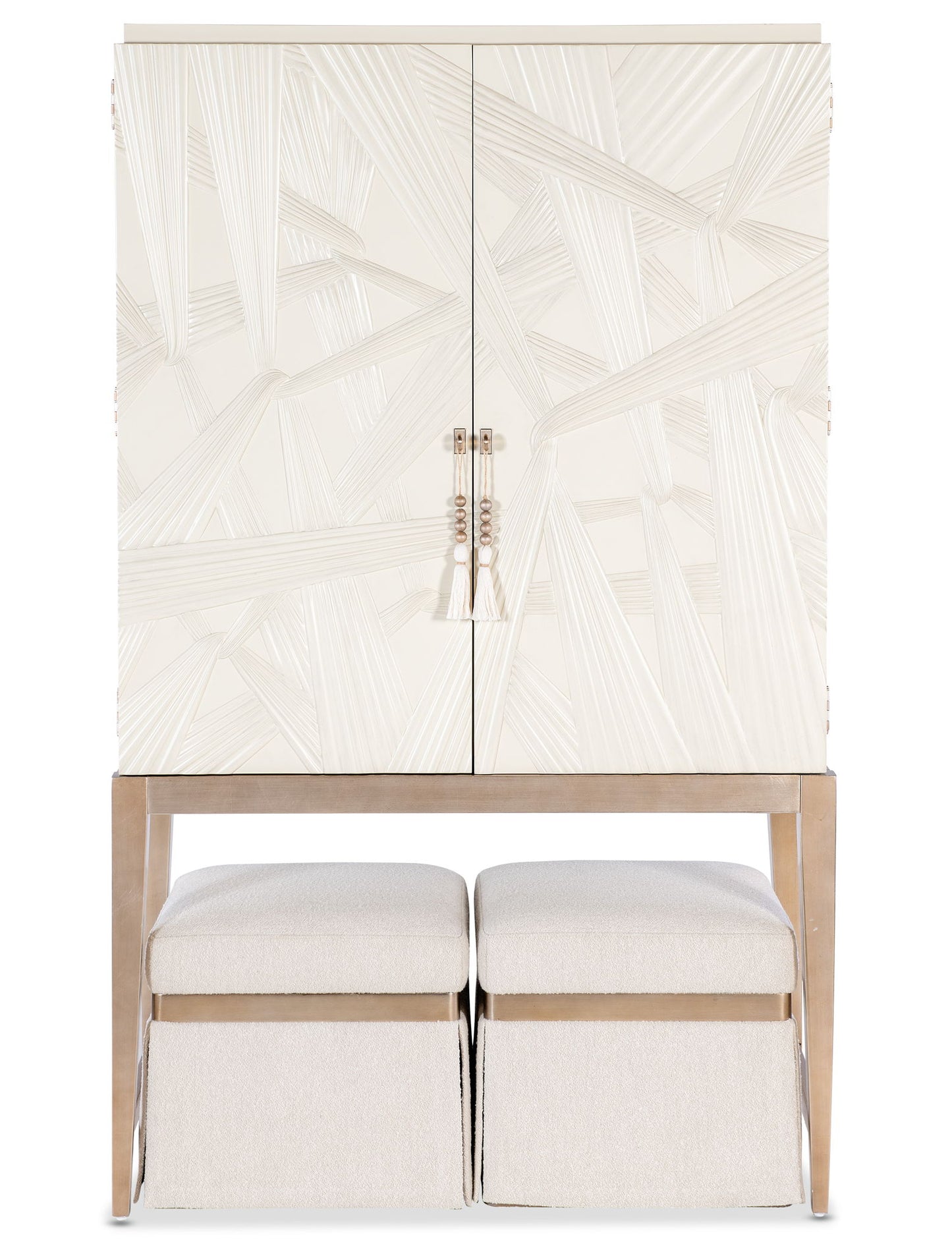 Melange - Dream Weaver Bar Cabinet - White
