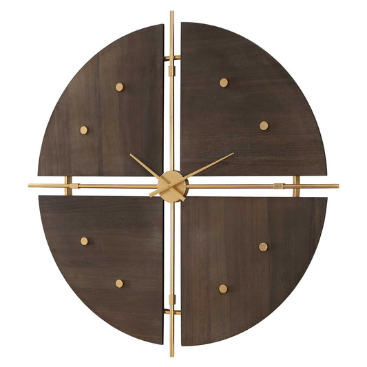 Walnut Elegance - Wall Clock
