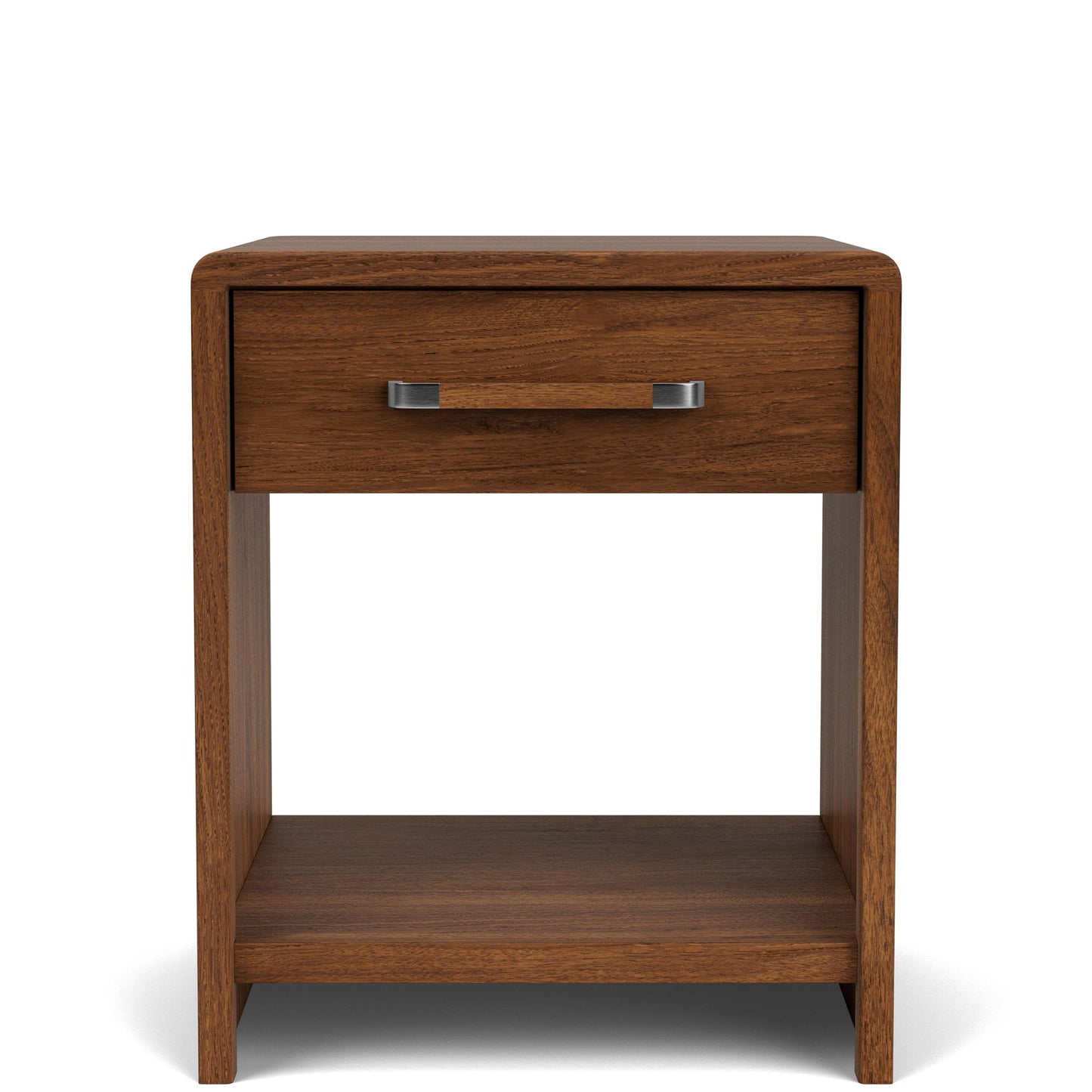 Elsie - One Drawer Nightstand - Dark Brown