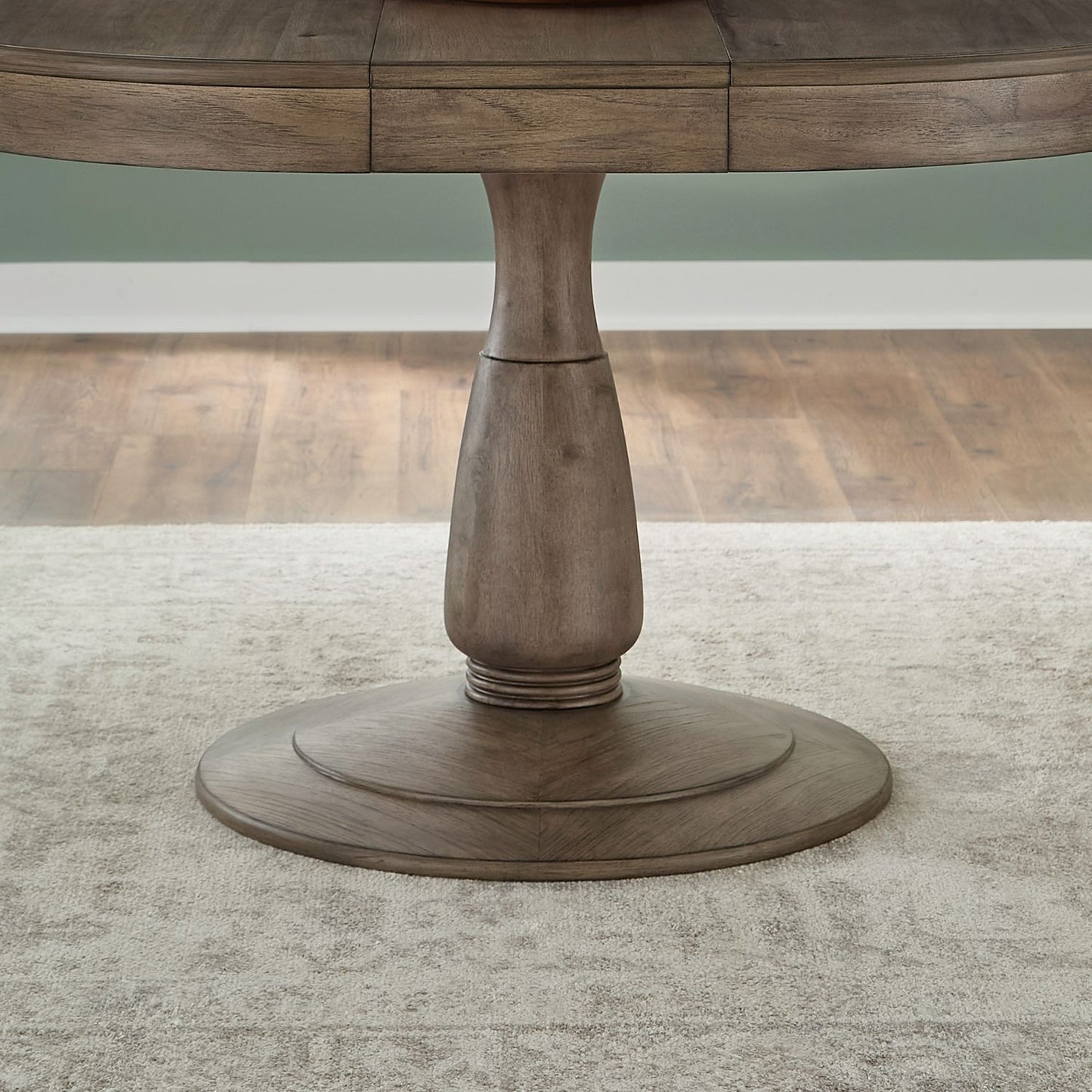 Hickory Grove - Round Pedestal Table Base - Heirloom Brown