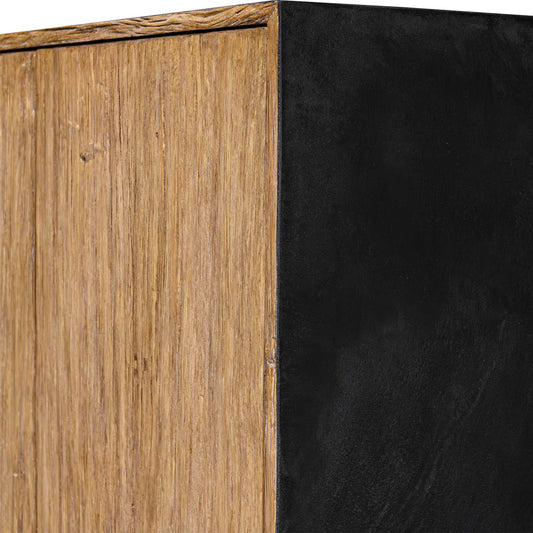 Kelvin - 5 Door Wood Media Console - Light Brown