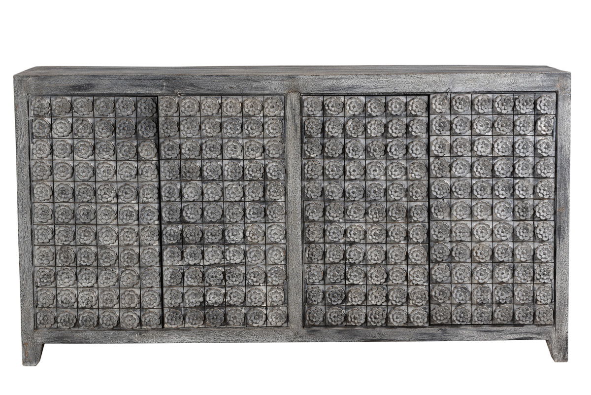 4 Door Sideboard - Gray