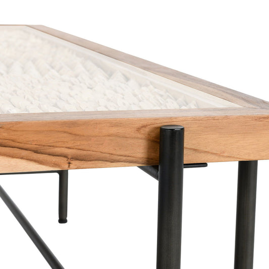 Cyrus - Square Coffee Table - Natural / Black