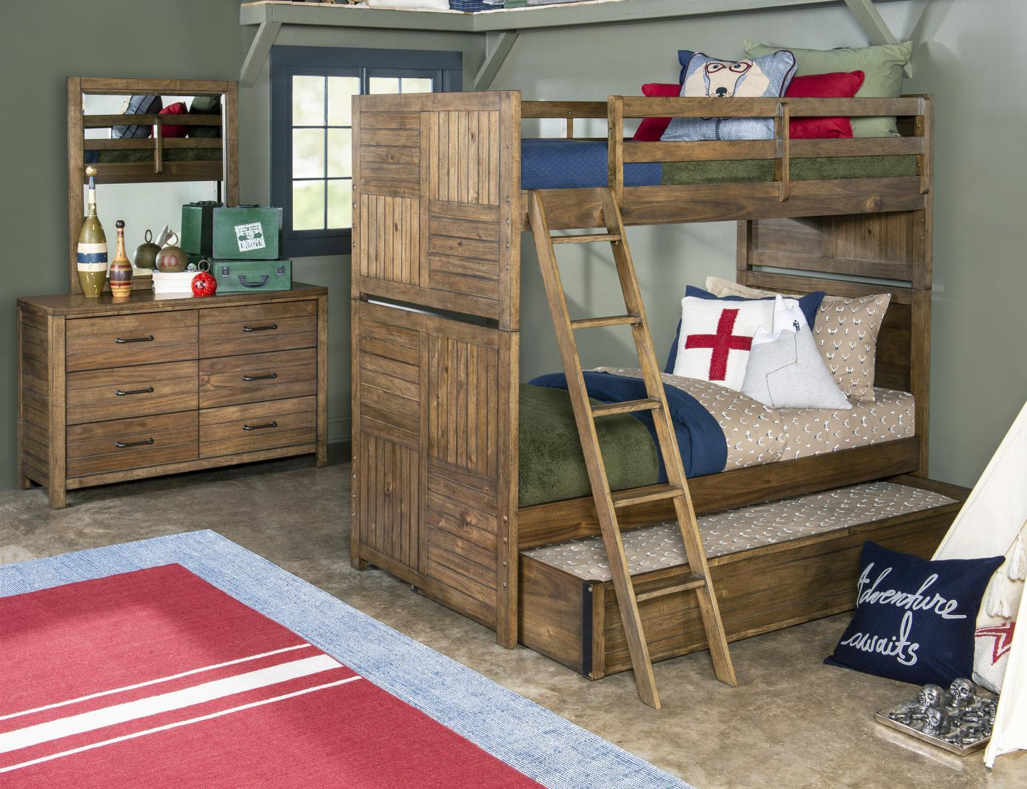 Summer Camp - Bunk Headboard And Footboard - Tree Brown