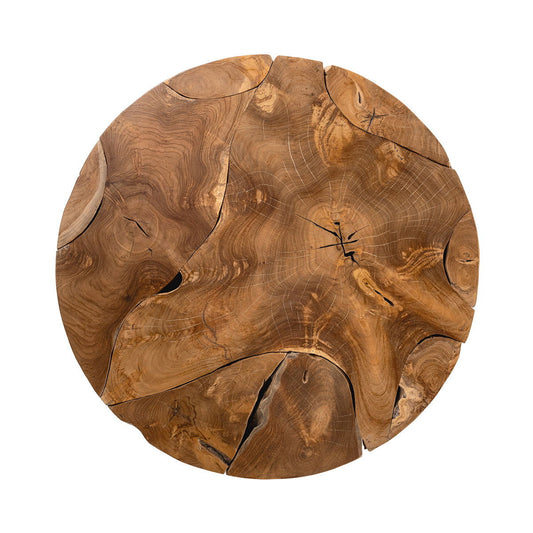 Rhea - Solid Wood Round Coffee Table - Natural