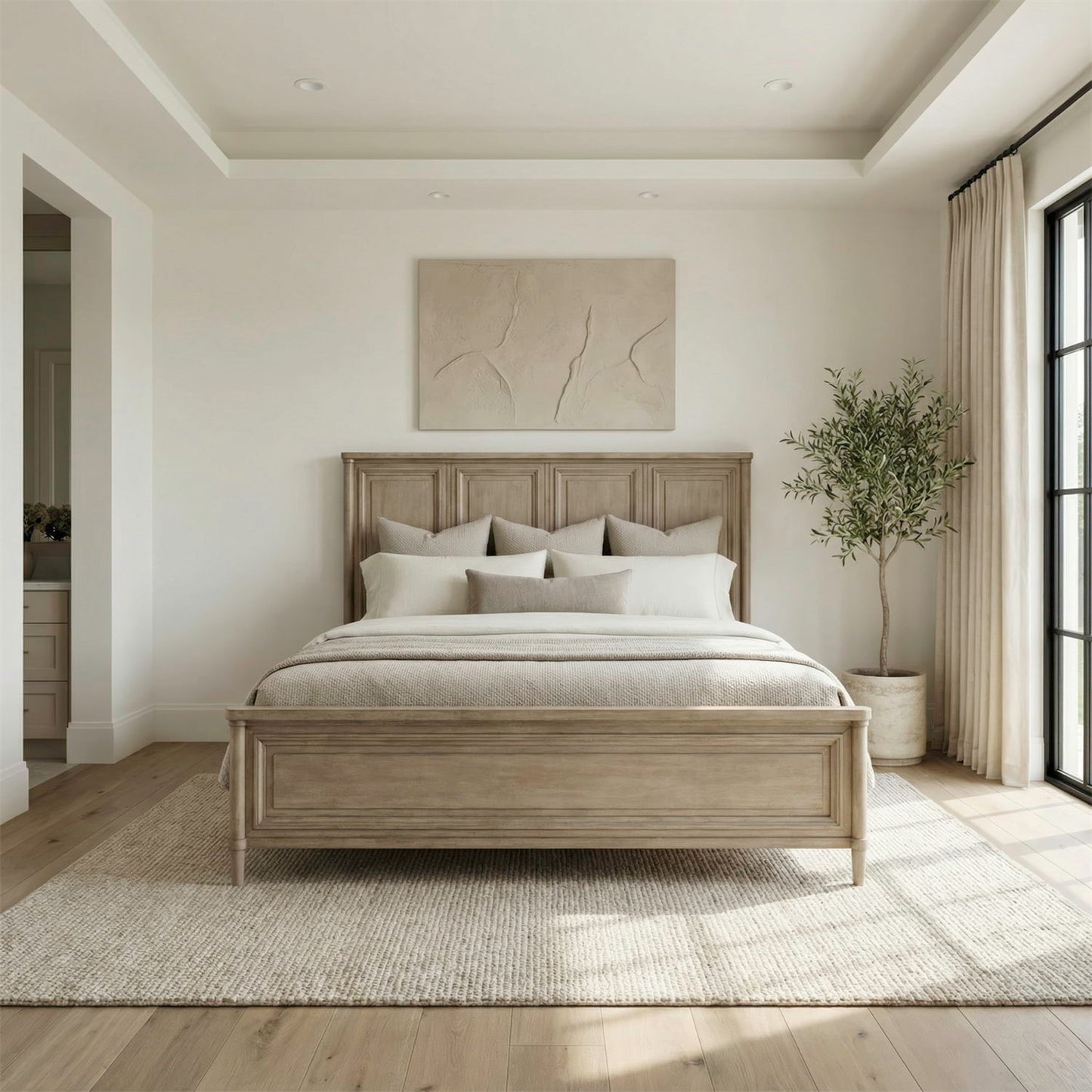 Rochelle Park - King Panel Footboard - Smokey Taupe