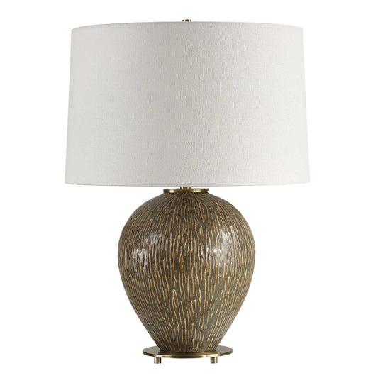 Rya - Ceramic Table Lamp - Brown
