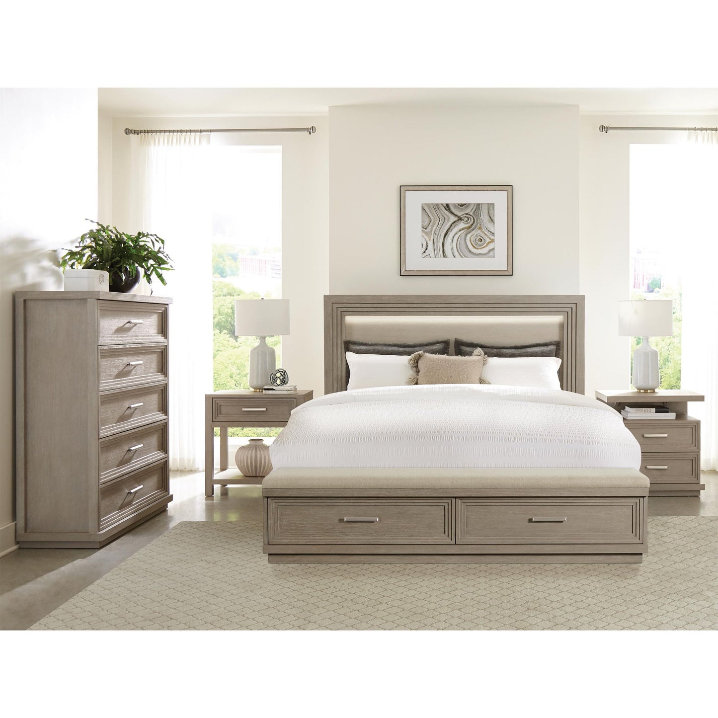 Cascade - Queen / King Storage Bed Rails - Dovetail