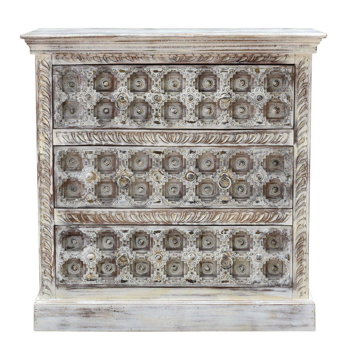 Abby - 3 Drawer Cabinet - Bear's White