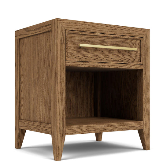 Halbrooke - One Drawer Nightstand - Light Brown