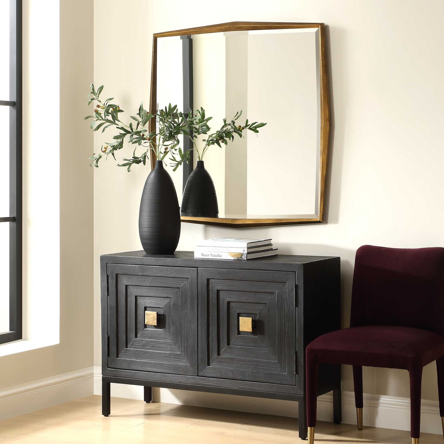 On Point - Square Mirror - Gold