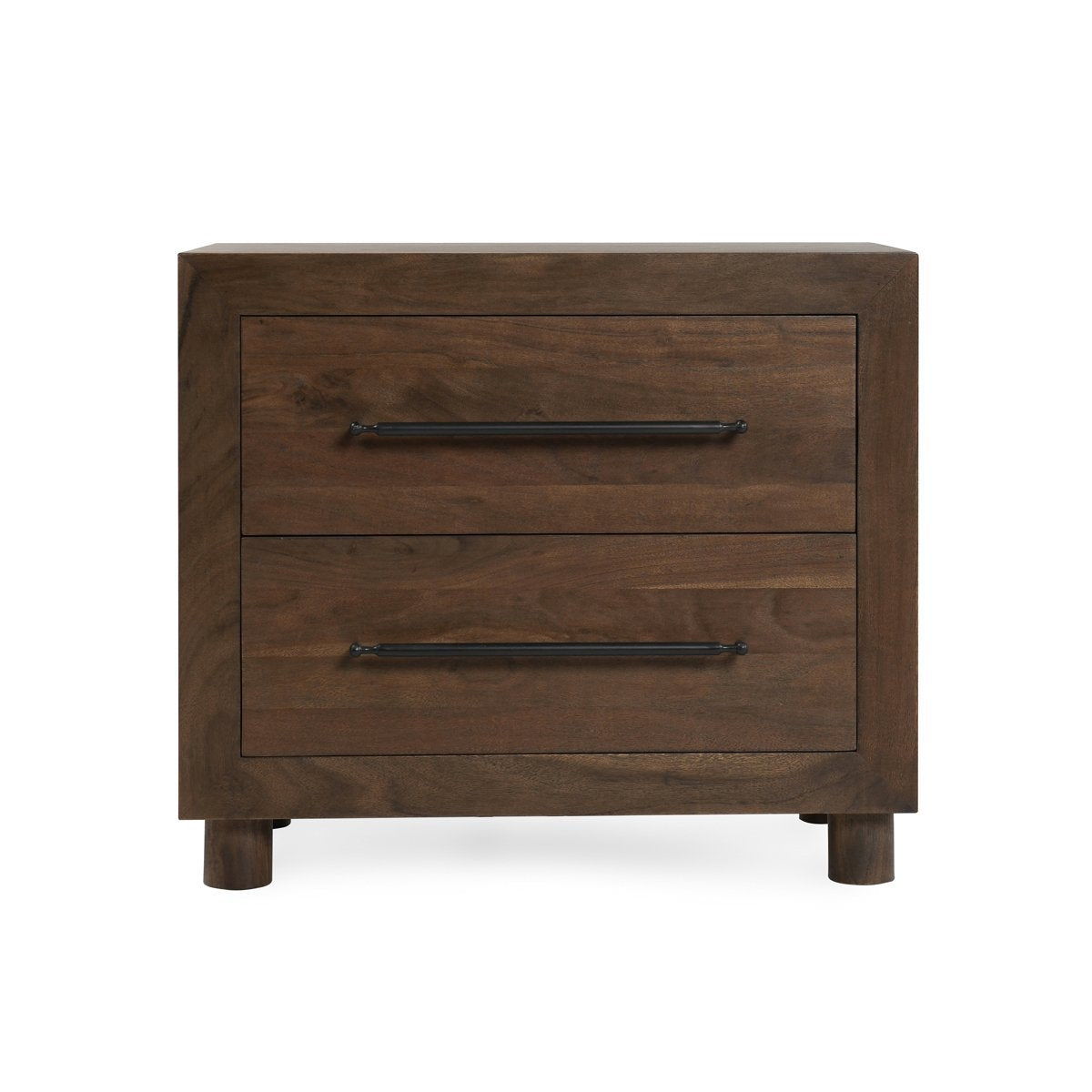 Jaxon - 2 Drawer Nightstand - Cocoa Brown