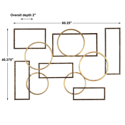 Elias - Wall Art - Bronze And Gold