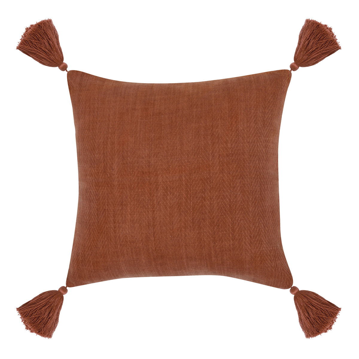 Indoor/Outdoor - Karo Pillow - Red Clay