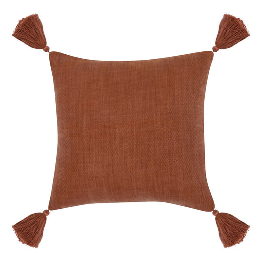 Indoor/Outdoor - Karo Pillow - Red Clay