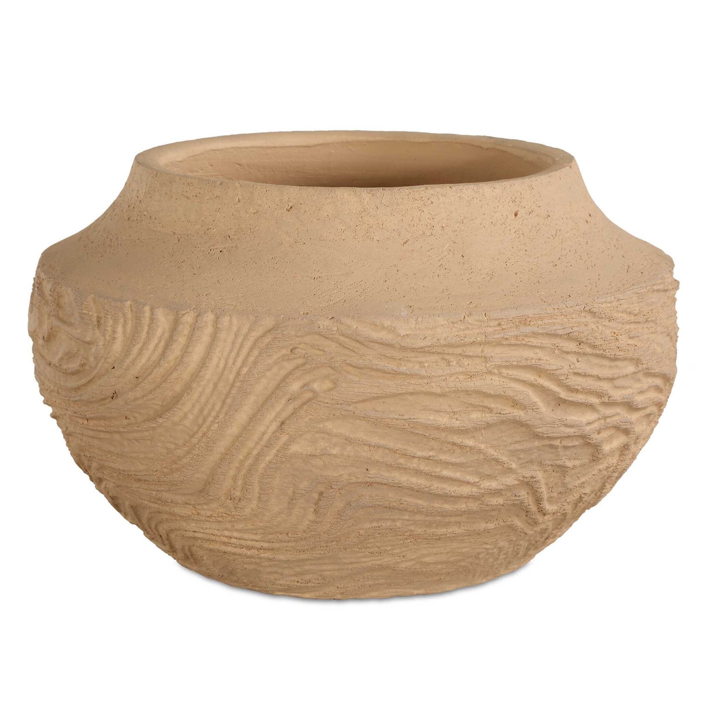 Sandstone Flow - Small Terracotta Vase - Light Brown