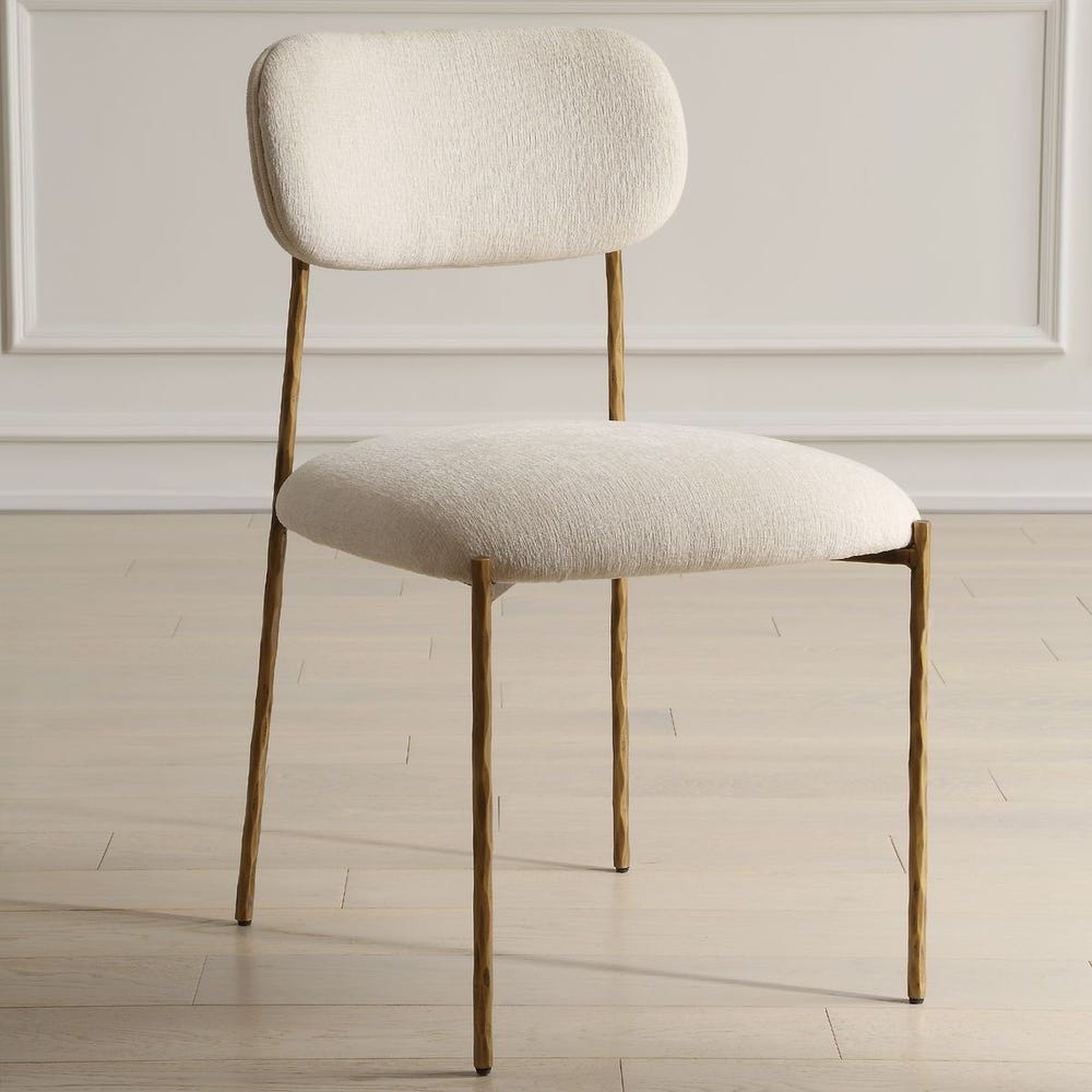 Capture - Dining Chair (Set of 2) - Gold / White
