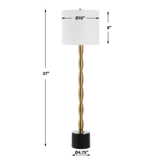 Ezra - Brass Buffet Lamp - Bronze