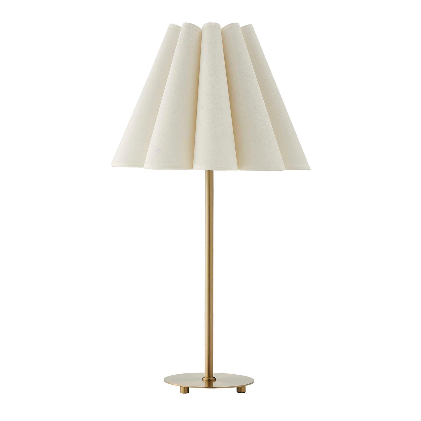 Lilabet - Fluted Shade Table Lamp - Gold