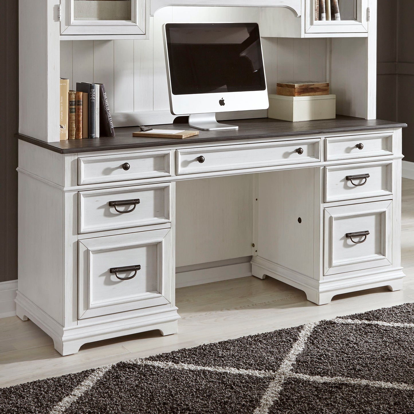 Allyson Park - Jr Executive Credenza Base - White