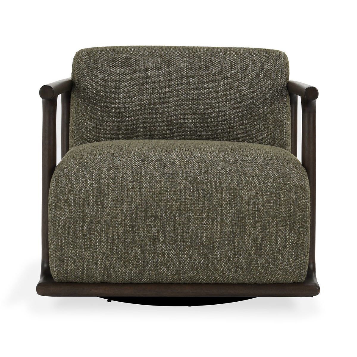 Lucia - Swivel Accent Chair - Kale Green
