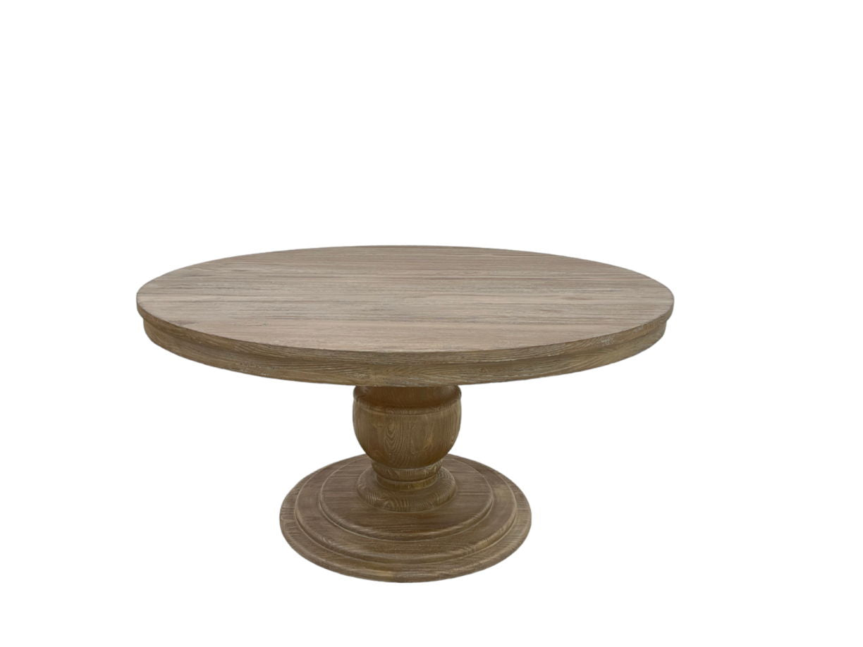 Anniston - Round Dining Table - Winter Bark