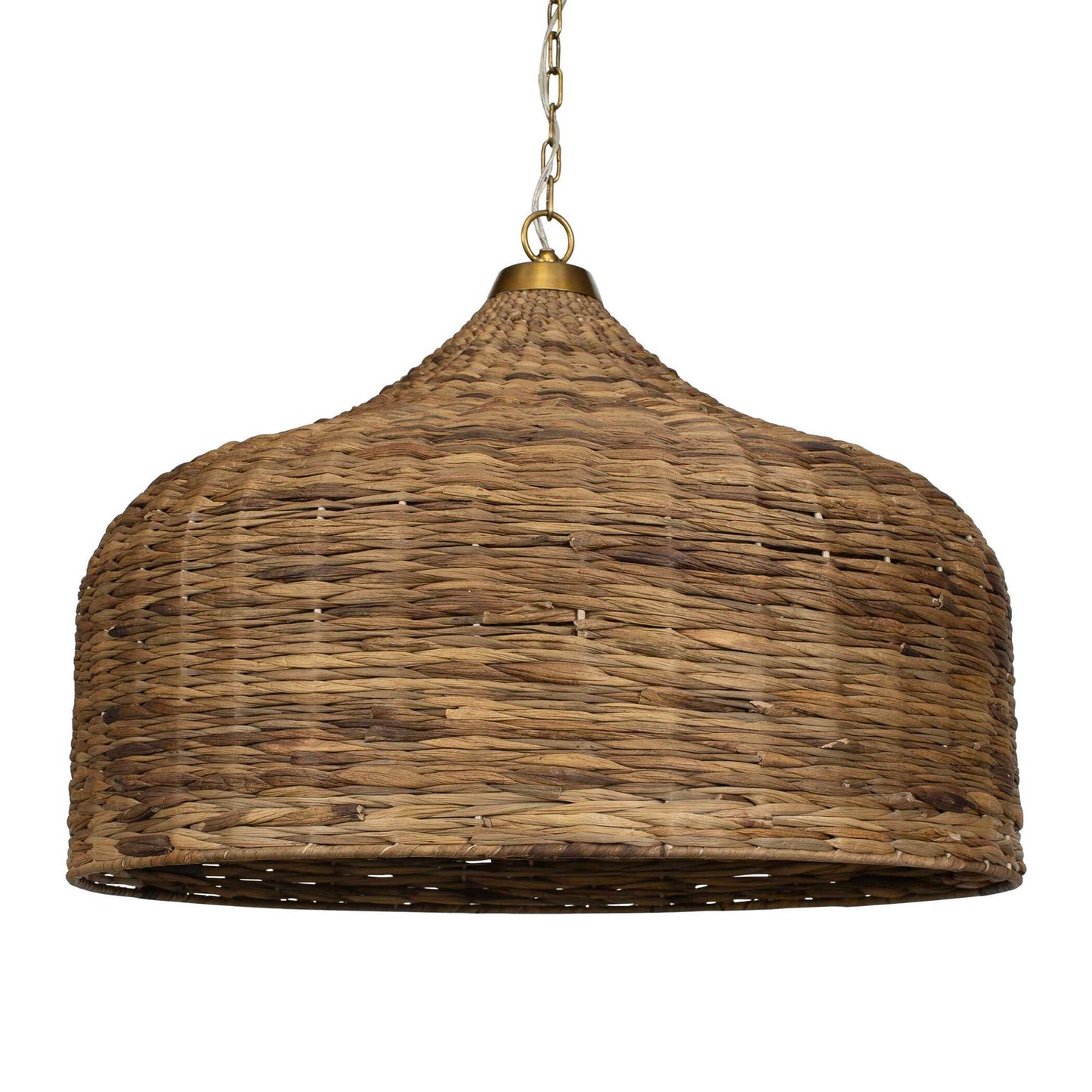 Tauranga - Seagrass 5 Light Pendant - Light Brown