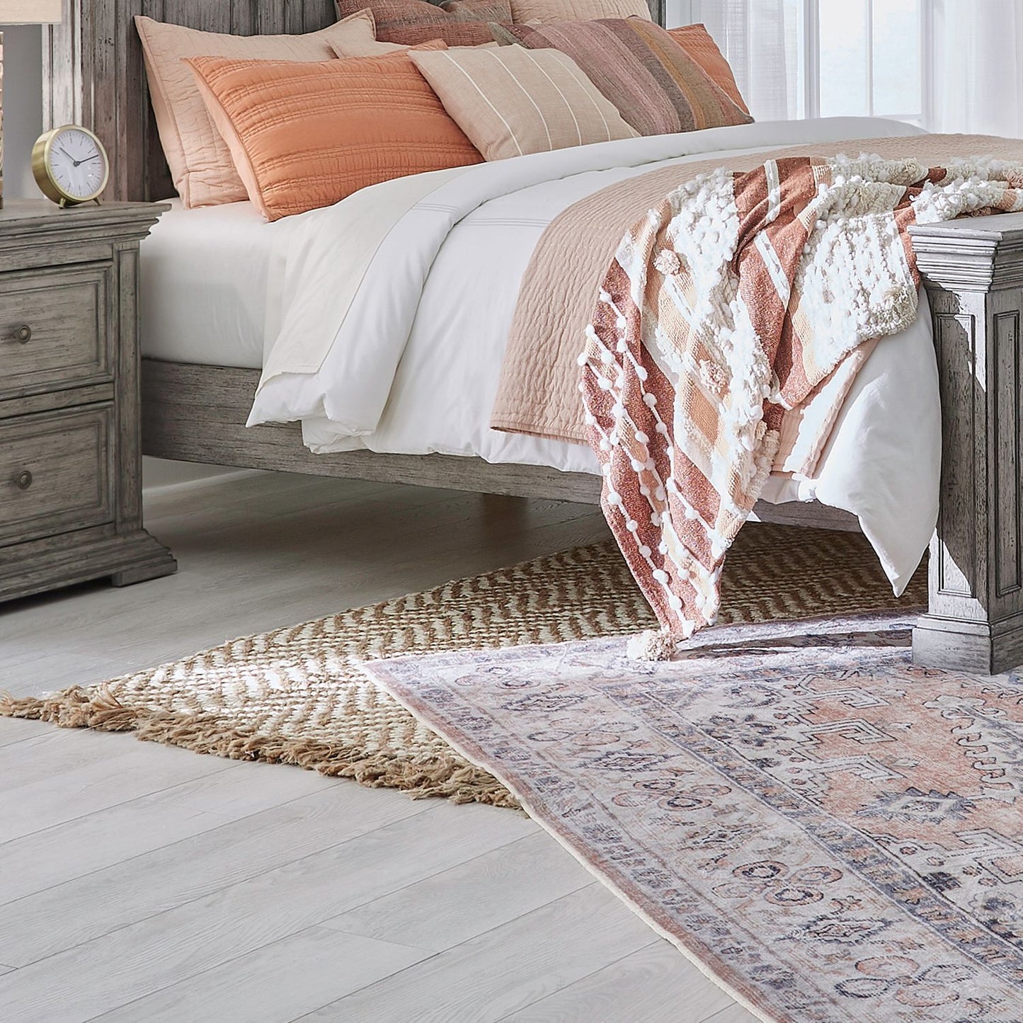 Big Valley - Panel Bed Rails - Gray