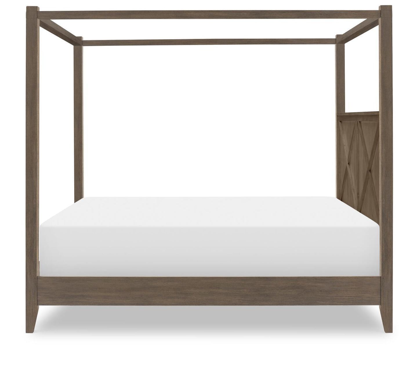 XXX's And OOO's - Side Rails Long Canopy Frame California King / King - Cocoa