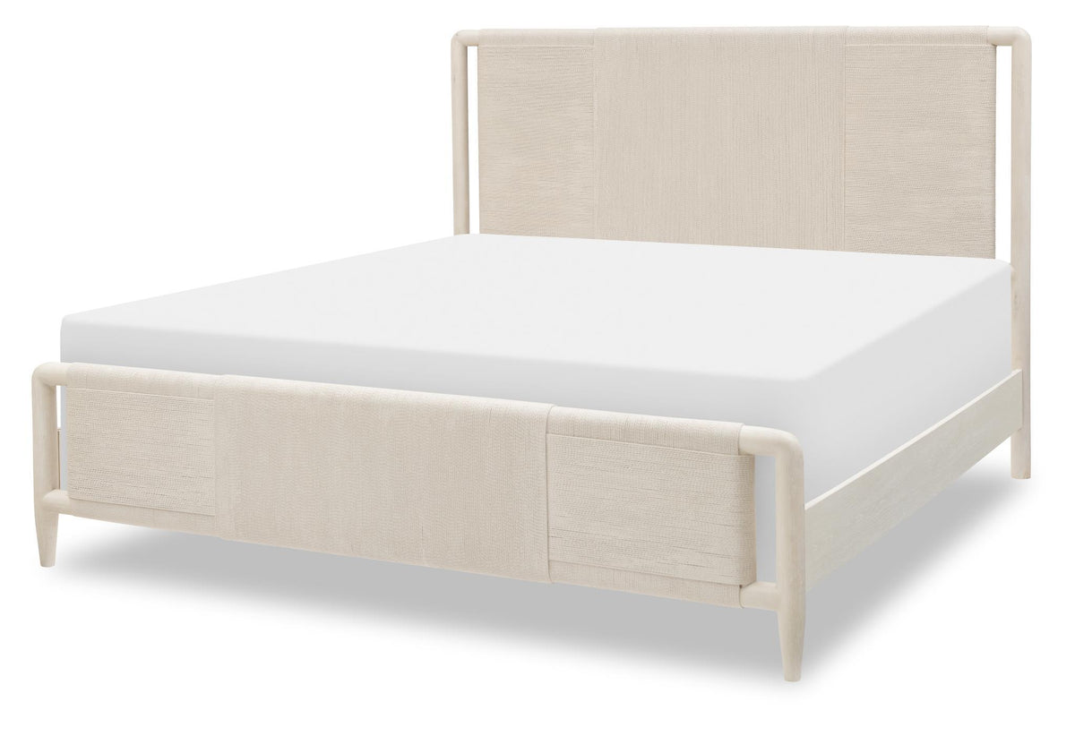 Maren - King Woven Panel Headboard - Fresh Canvas