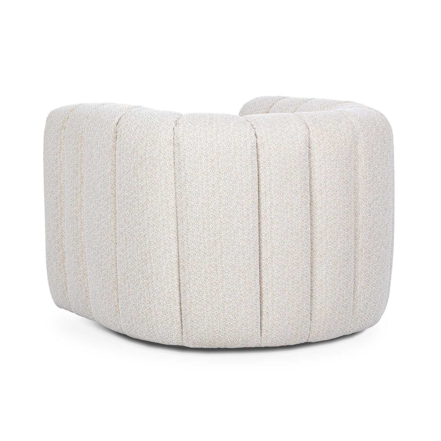 Lexa - Upholstered Swivel Chair - Cream