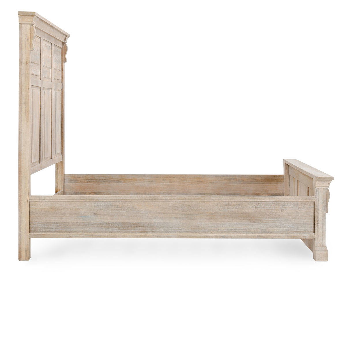 Adelaide - Queen Bed - Natural White Wash