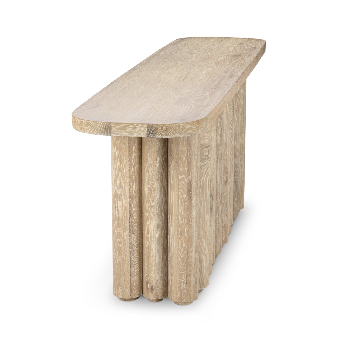 Tiber - Solid Wood Console Table - White Washed