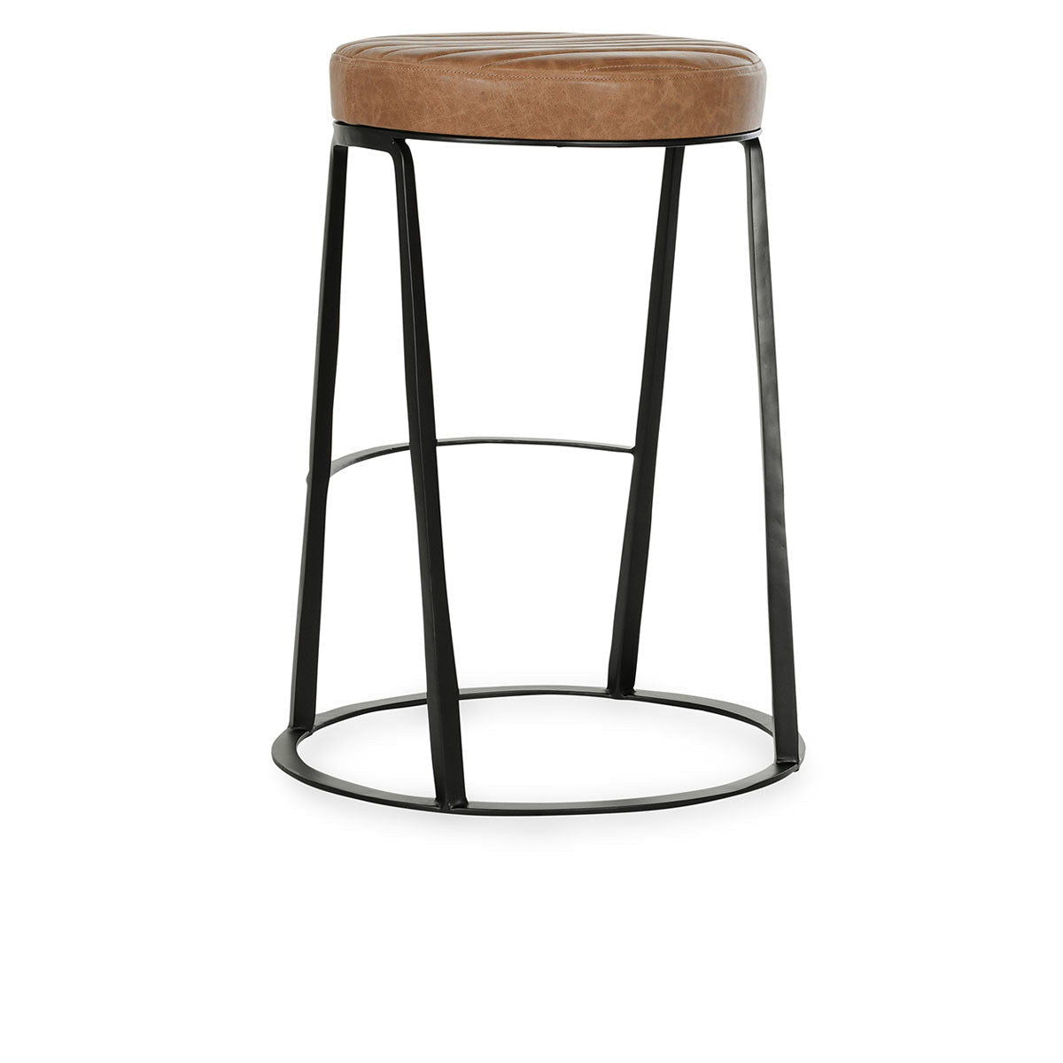 Sawyer - Leather Counter Stool - Chestnut Brown