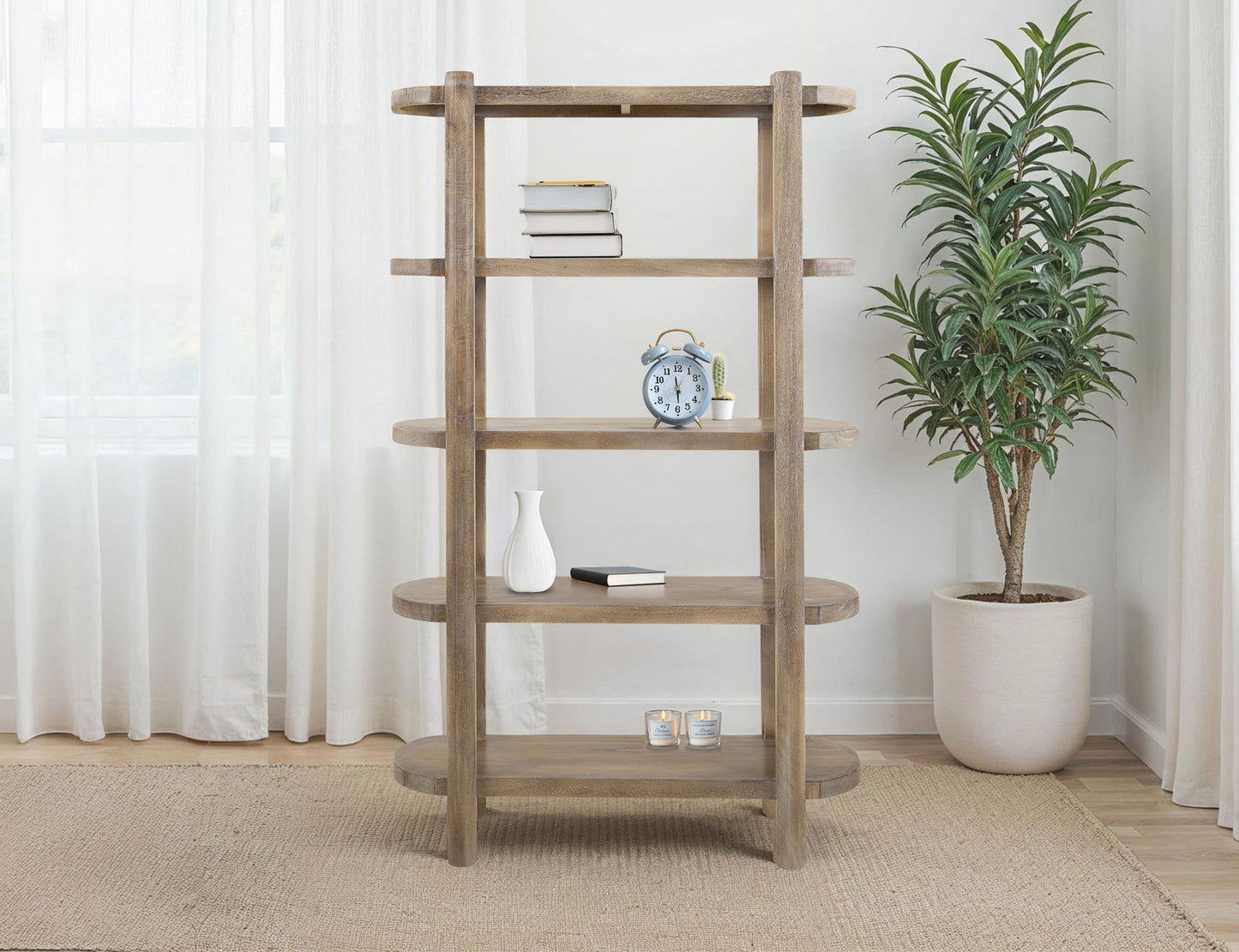 White Balam - Bookcase - Ivory White