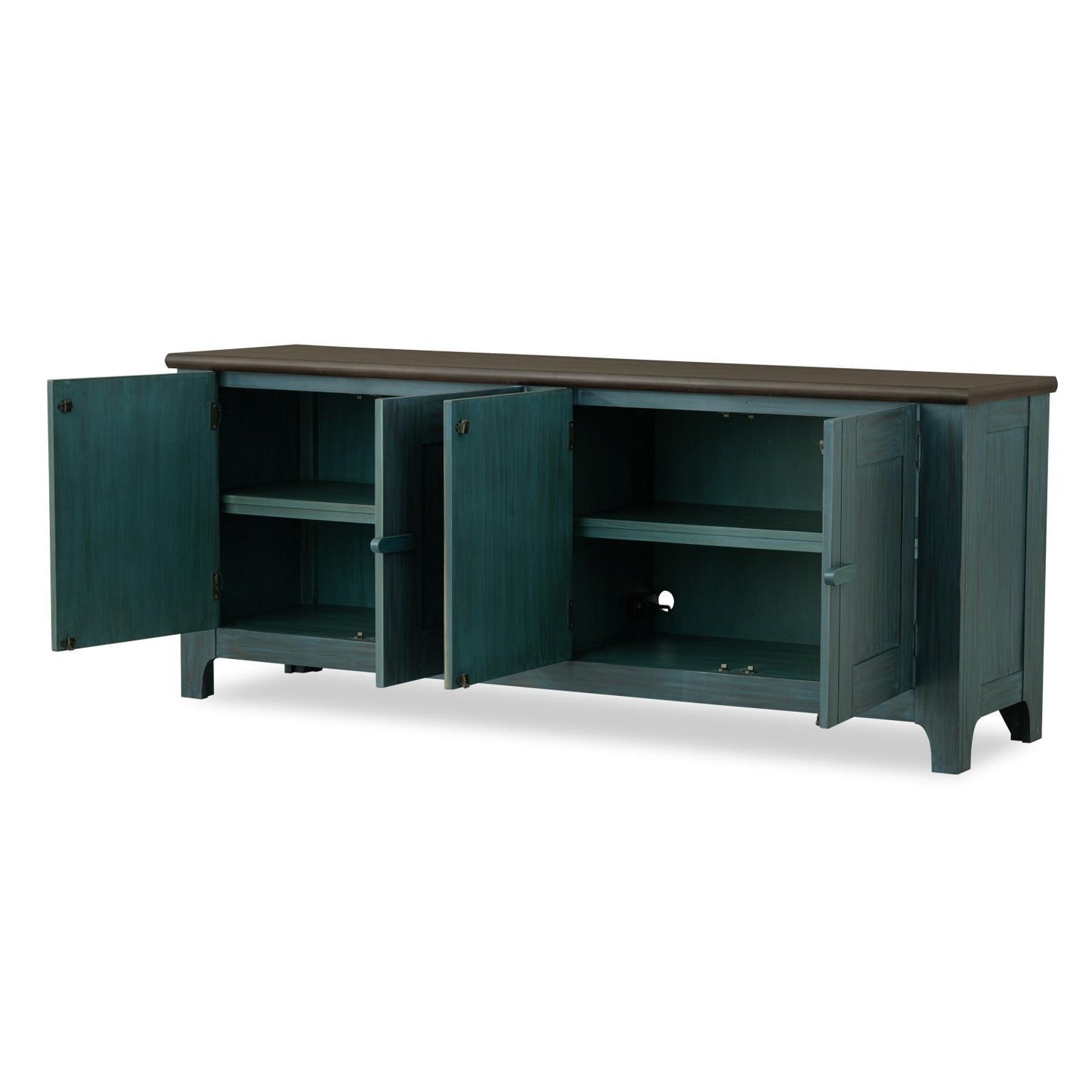 Lake House - Door Console - Sea Glass And Dried Tobacco