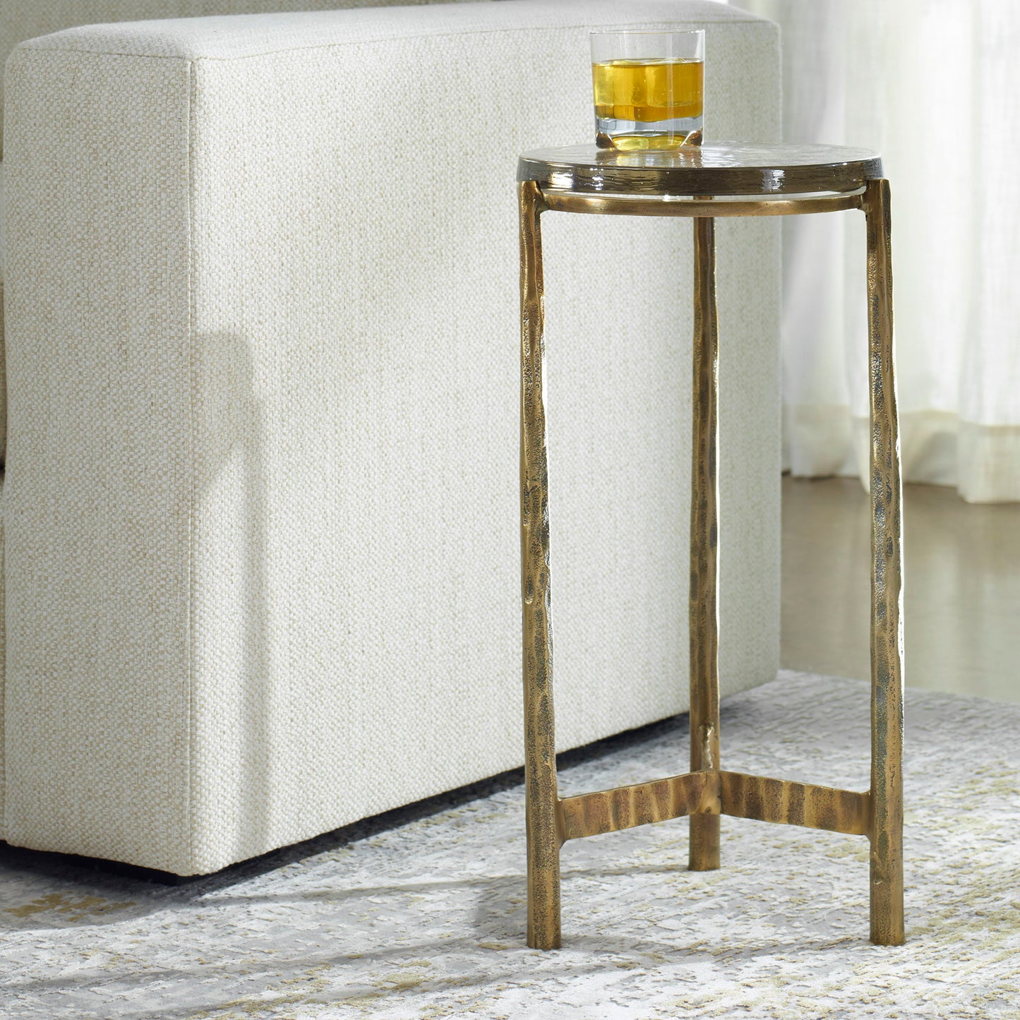 Eternity - Brass Accent Table