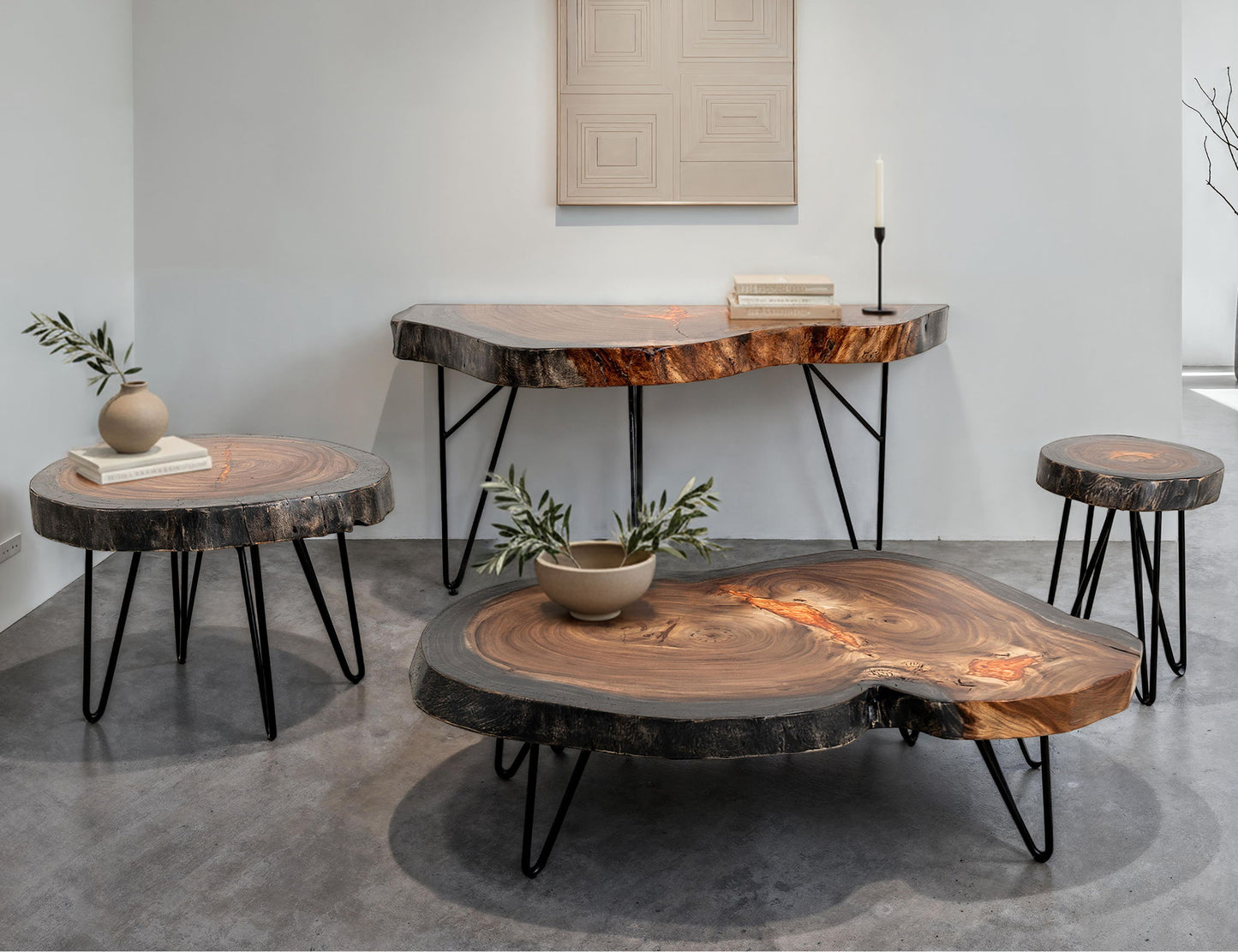 Parota - End Table - Dark Brown