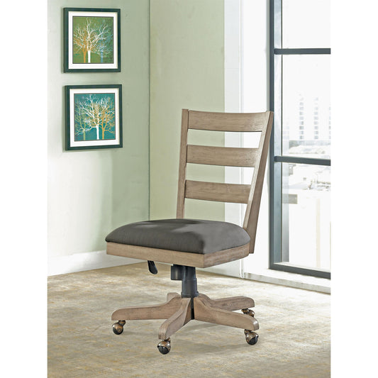 Perspectives - Wood Back Upholstered Desk Chair