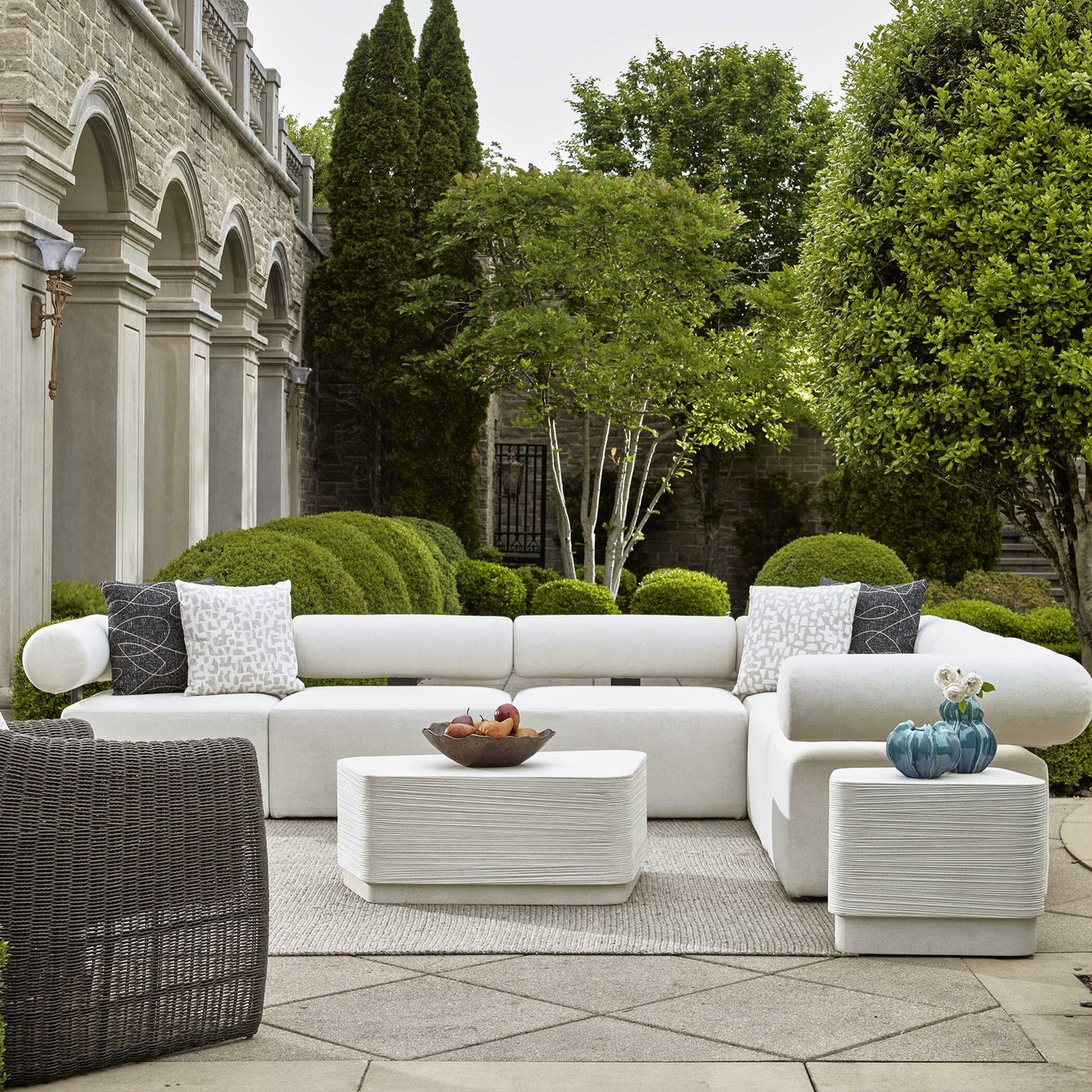 Saltwater - Concrete Coffee Table - White