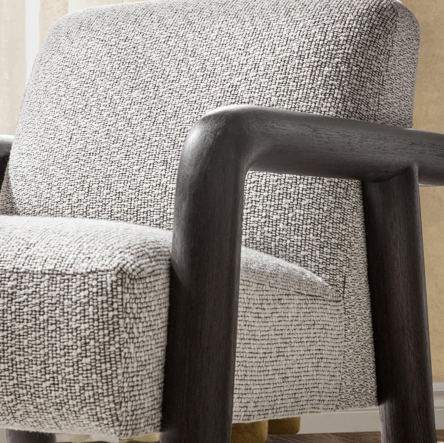 Reyna - Upholstered Accent Chair - Black / White