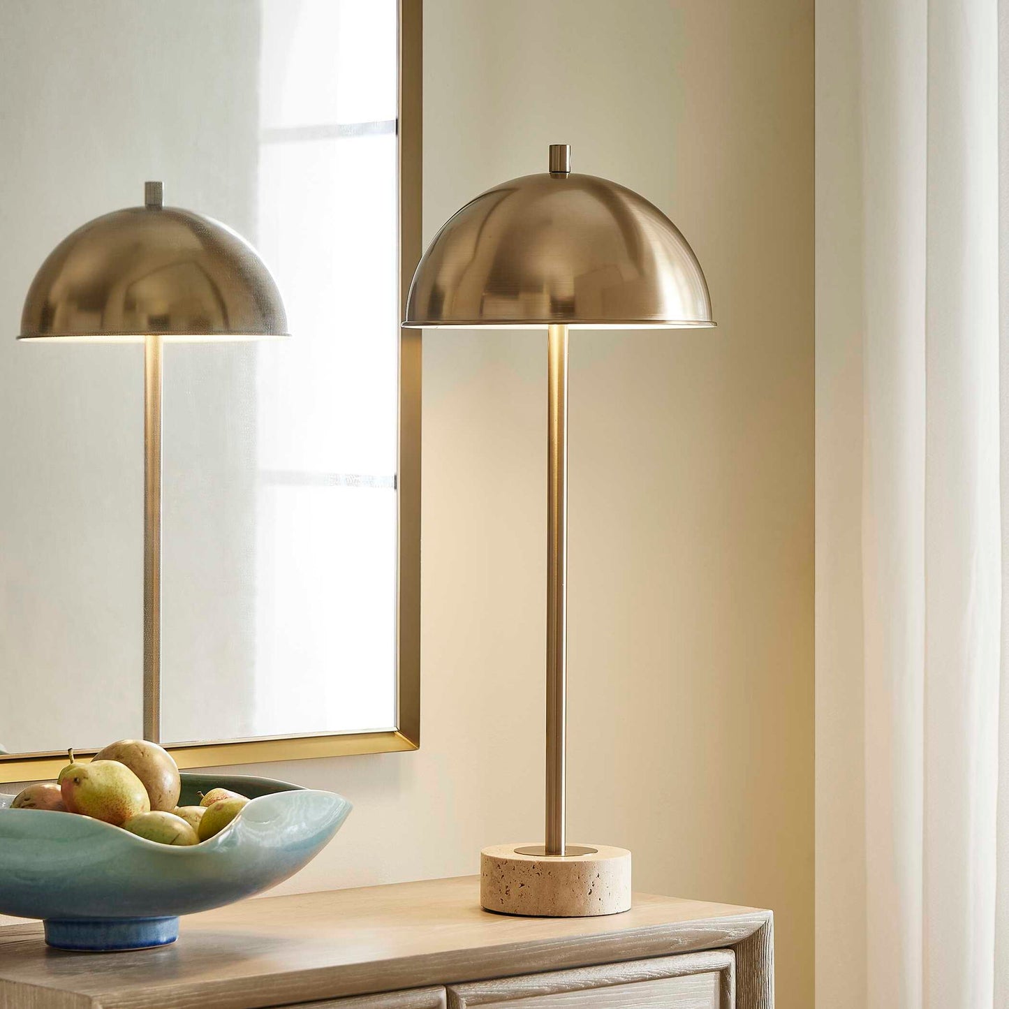 Dunham - Brass Buffet Lamp - Gold