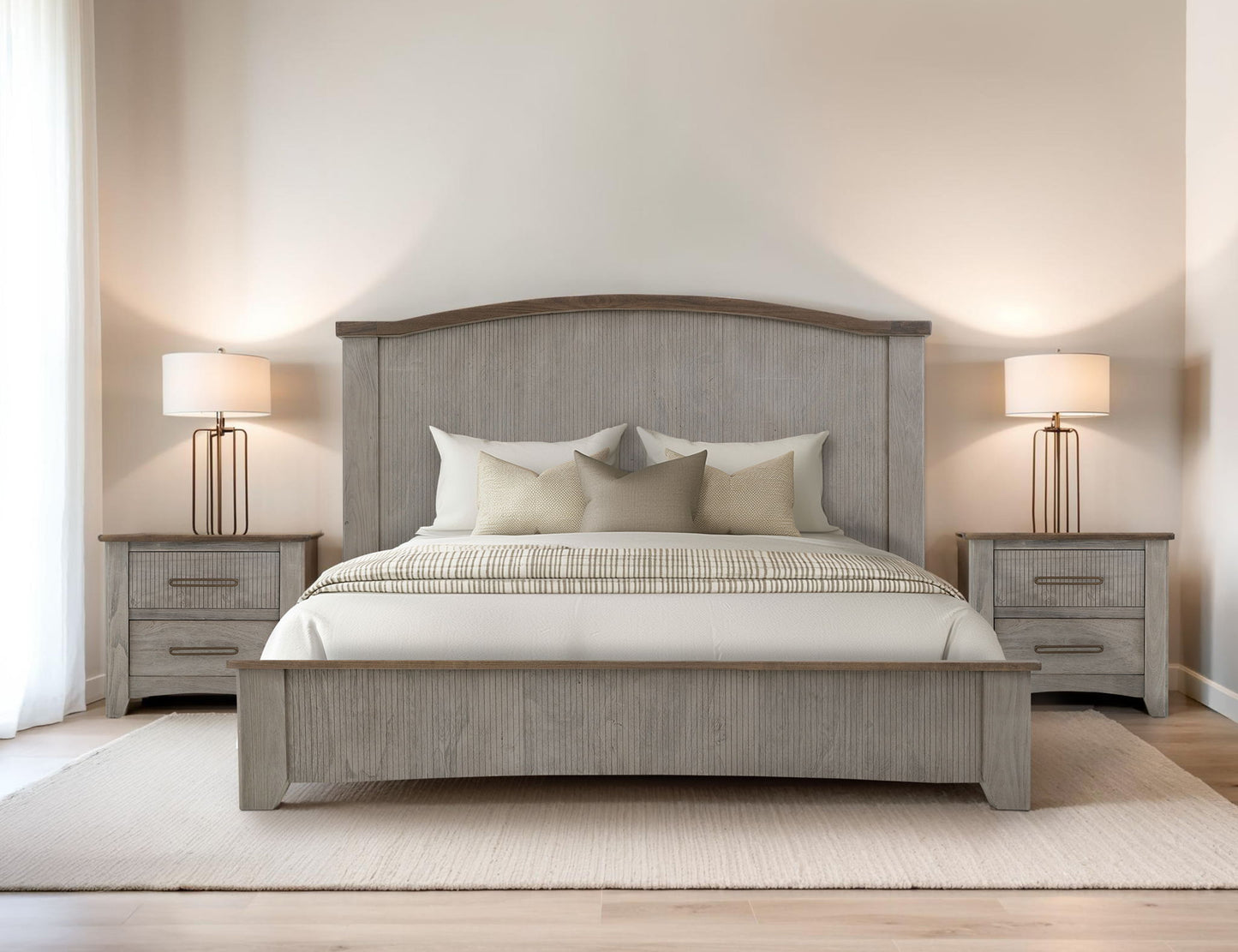 Ridge - Queen Headboard - Sand Brown