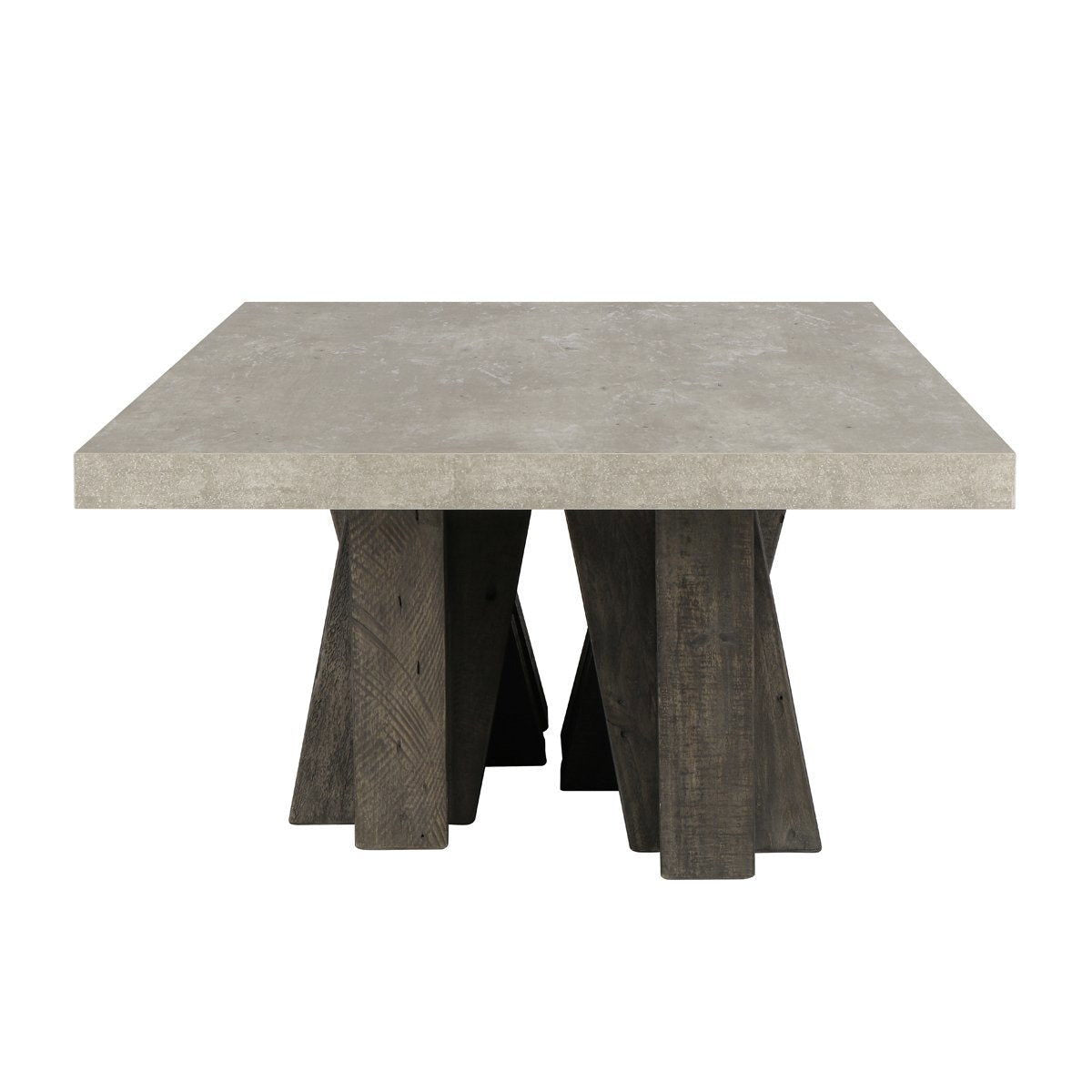 Simone - Solid Wood Rectangle Coffee Table - Gray