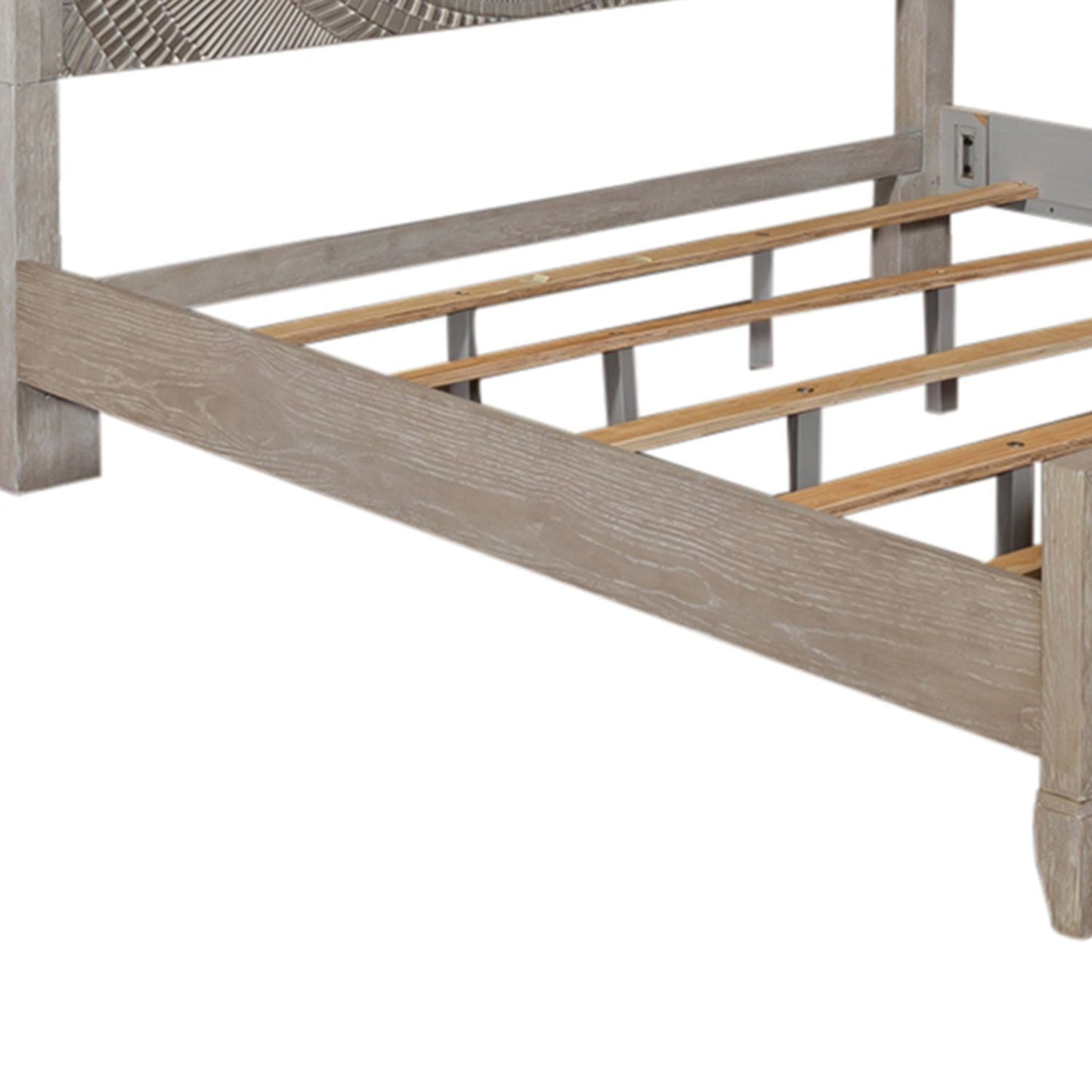 Belmar - California King Panel Rails - Washed Taupe