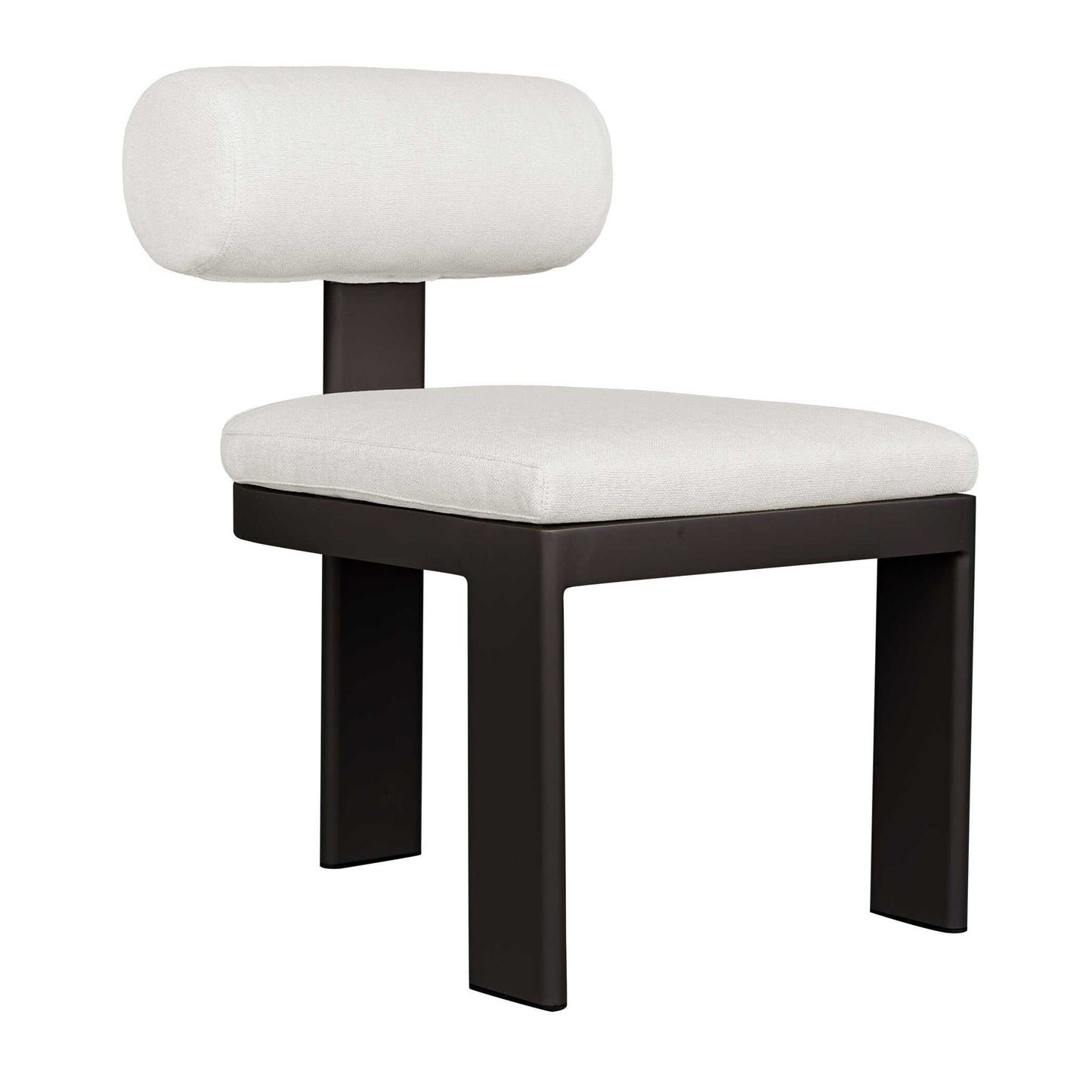 Bolster Back - Outdoor Dining Chair - White